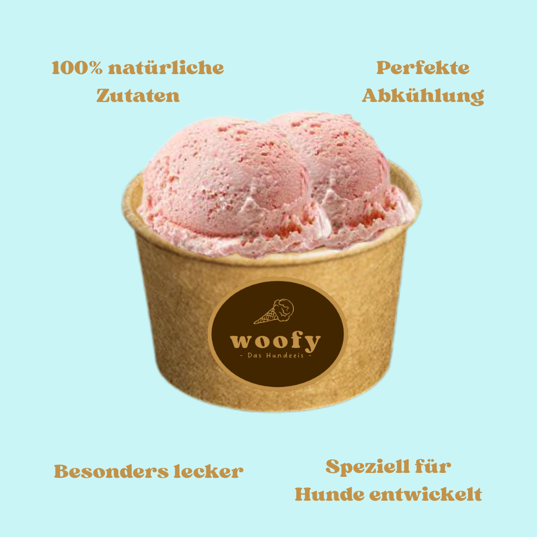 Hundeeis Blaubeere-Kokos - 8 Portionen